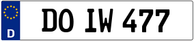 Trailer License Plate